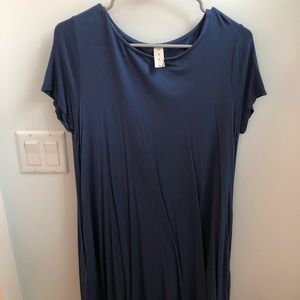 Navy T-shirt dress